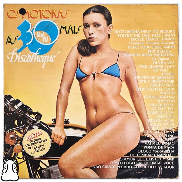 LP Os Motokas - As 30 Mais Vol. 10  Disco de Vinil 1978 - Hm