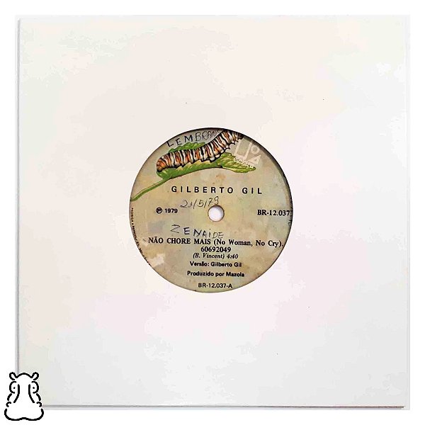 EP Compacto Gilberto Gil Não Chore Mais Vinil 1979 Leia - Hm