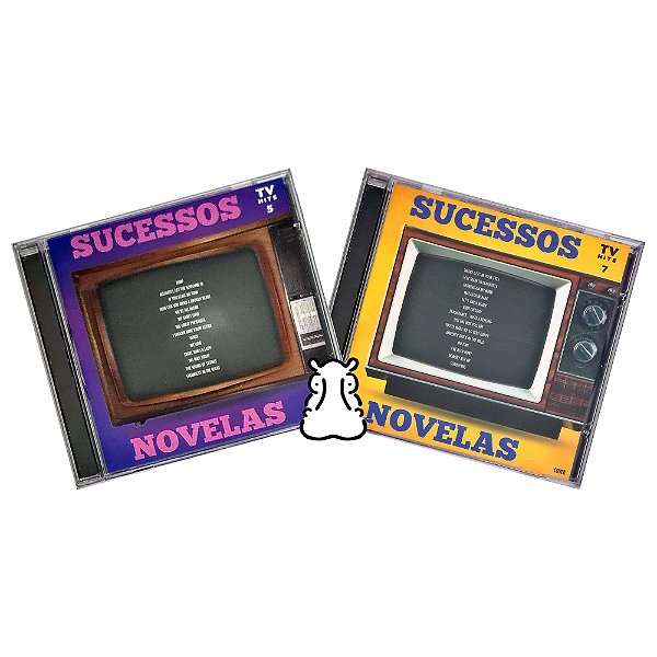 2 CDs Sucessos Novelas - TV Hits 5 e 7 - Novos Lacrados - Hm