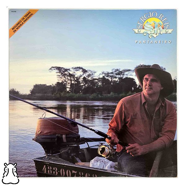 LP Sérgio Reis - Pantaneiro Disco de Vinil 1990 Encarte - Hm