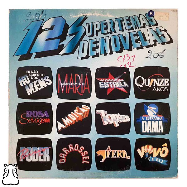 LP 12 Super Temas de Novelas - Disco de Vinil 1993 - Hm