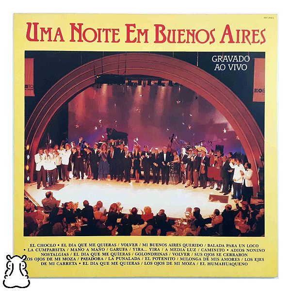 LP Uma Noite Buenos Aires Gravado Ao Vivo Vinil Amostra - Hm