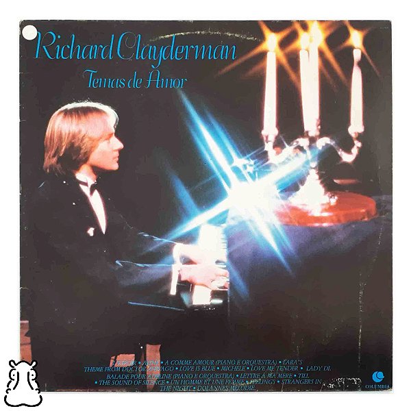 LP Richard Clayderman - Temas de Amor Disco Vinil 1982 - Hm
