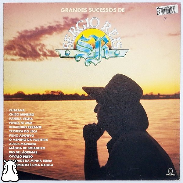 LP Sérgio Reis - Grandes Sucessos - Disco de Vinil 1994 - Hm