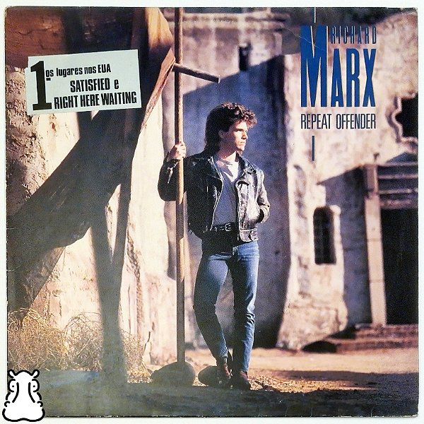 LP Richard Marx - Repeat Offender - Vinil 1989 Encarte - Hm