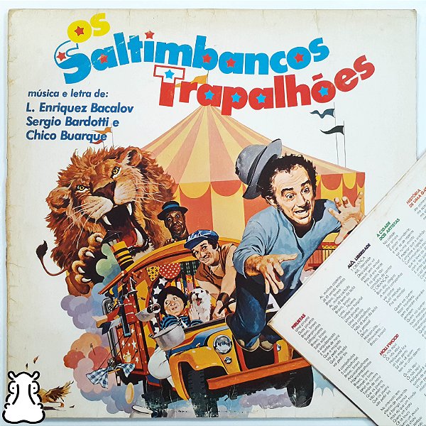 LP Os Trapalhões - Os Saltimbancos - Vinil 1993 Encarte - Hm