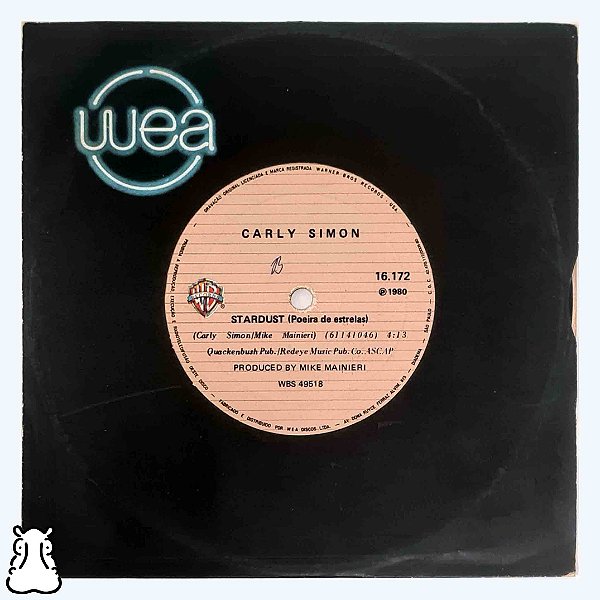 EP Compacto Carly Simon - Stardust / Jesse - Vinil 1980 - Hm