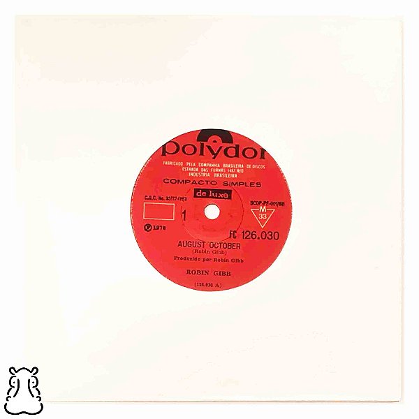 EP Compacto Robin Gibb - August October - Vinil 1970 - Hm