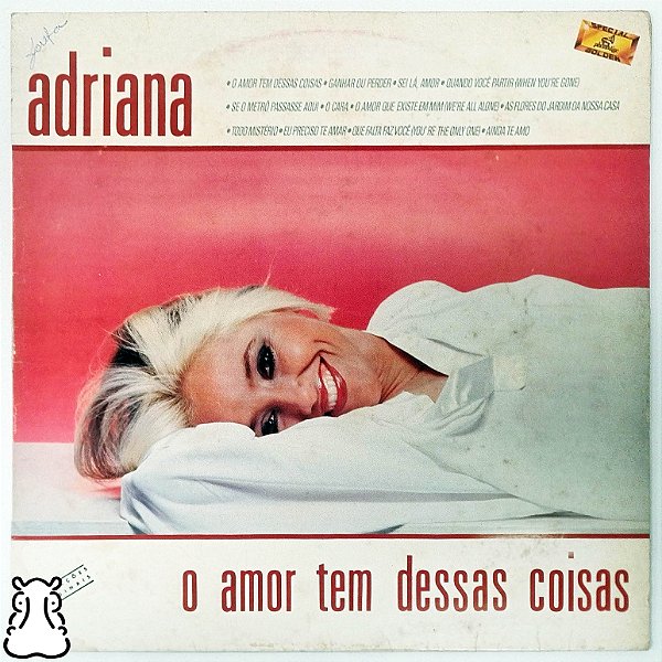 LP Adriana - O Amor Tem Dessas Coisas Disco Vinil 1988 - Hm