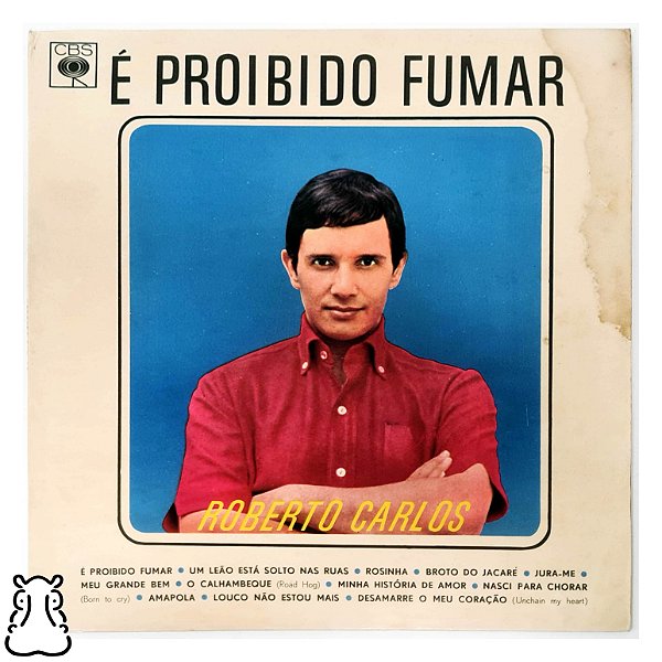 LP Roberto Carlos É Proibido Fumar Disco de Vinil 1964 - Hm