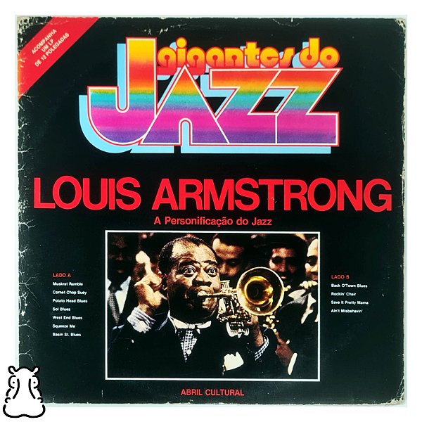 LP Louis Armstrong - Gigantes do Jazz Disco Vinil 1980 - Hm
