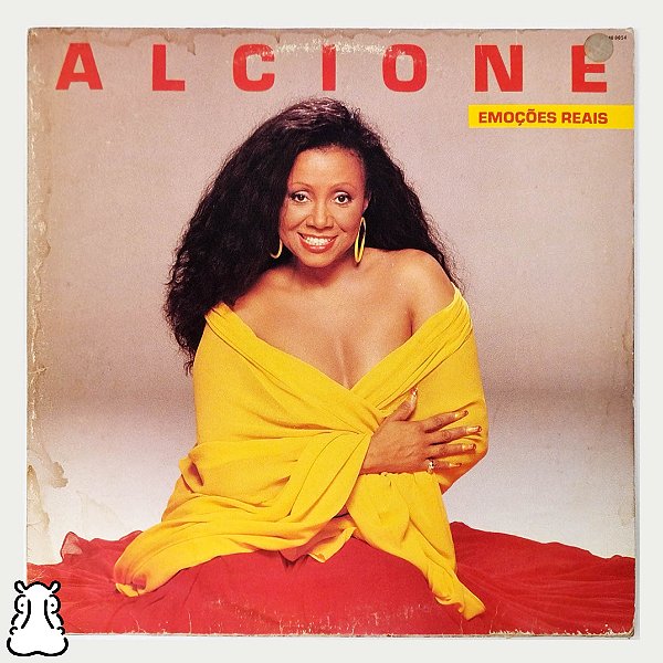 LP Alcione - Emoções Reais - Disco Vinil 1990 Encarte - Hm