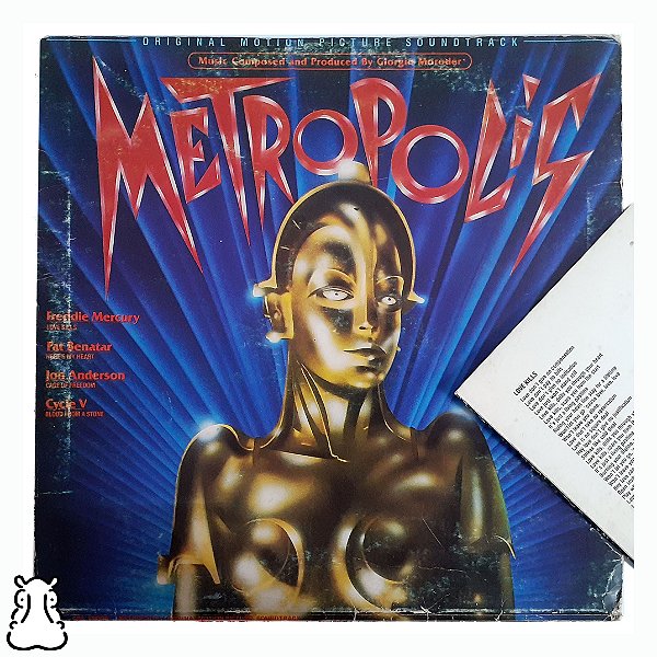 LP Trilha Filme - Metrópolis Vinil 1984 Encarte Leia - Hm