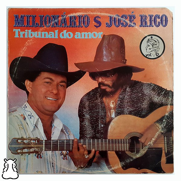 LP Milionário e José Rico Vol.12 Tribunal do Amor Vinil - Hm