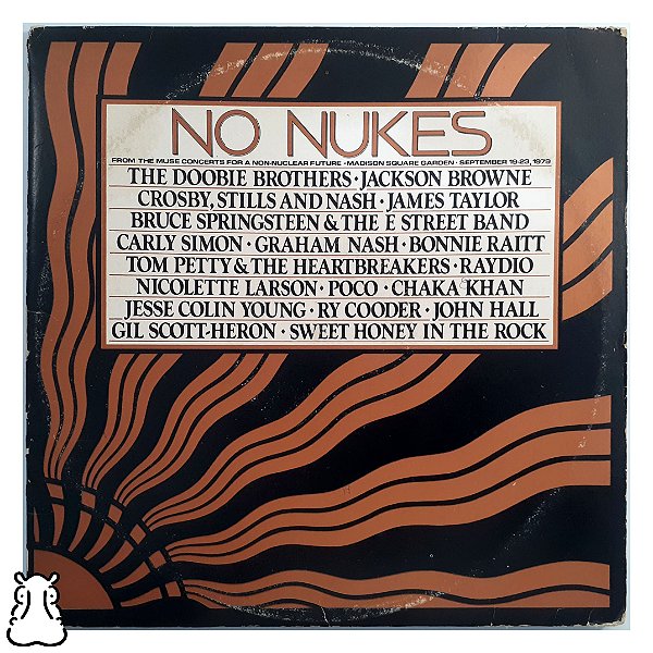 Box 3 LPs No Nukes Disco Vinil Importado 1979 Encarte - Hm