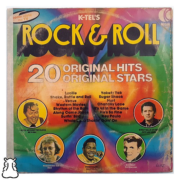 LP K-tel's Rock & Roll - Disco de Vinil 1975 Leia - Hm