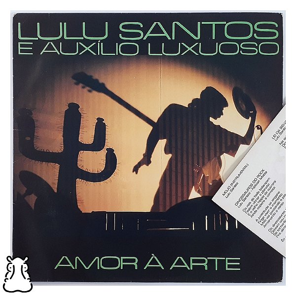 LP Lulu Santos - Amor a Arte Disco Vinil 1988 Encarte - Hm