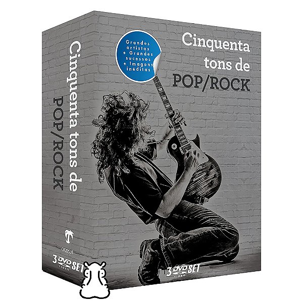 Box 3 DVDs Cinquenta Tons de Pop Rock - Novo Lacrado - Hm