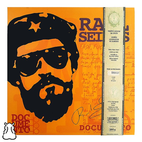 LP Raul Seixas - Documento - 2023 Vinil Amarelo - Novo - Hm