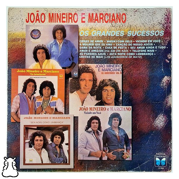 LP João Mineiro e Marciano Grandes Sucessos Vinil Leia - Hm