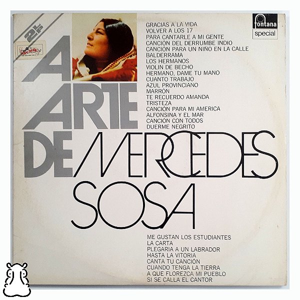 LP A Arte de Mercedes Sosa - Vinil - Duplo 1977 Encarte - Hm