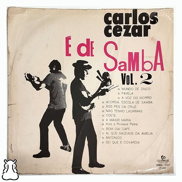 LP Carlos Cezar - É de Samba - Vol. 2 - Vinil 1968 Leia - Hm