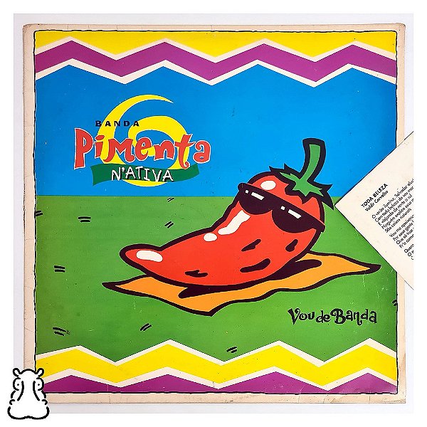 LP Banda Pimenta Nativa Vou de Banda Vinil 1993 encarte - Hm