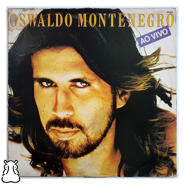 LP Oswaldo Montenegro - Ao Vivo Disco Vinil 1989 Leia - Hm