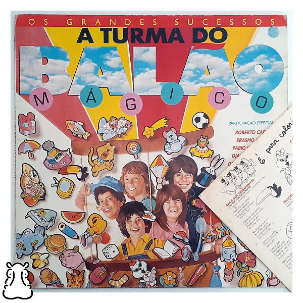 LP Turma do Balão Mágico Grandes Sucessos Vinil Encarte - Hm