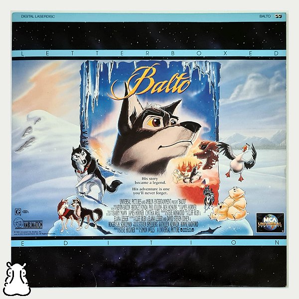 Laserdisc LD Filme - Balto - Importado - 1996 - Hm