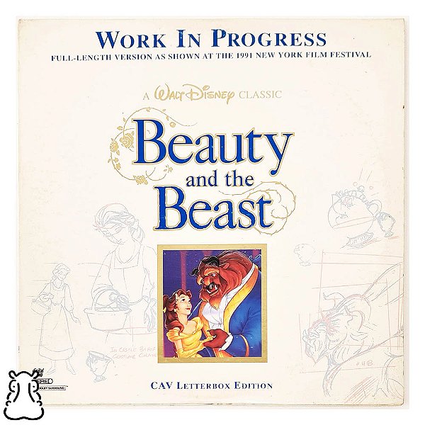 Laserdisc LD Filme Beauty And The Beast Duplo Importado - Hm