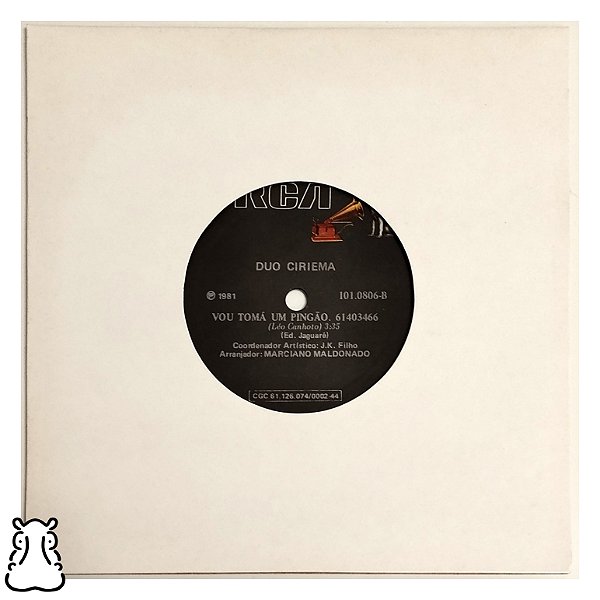 EP Compacto Duo Ciriema Vai Vem do Carreiro Vinil 1981 - Hm