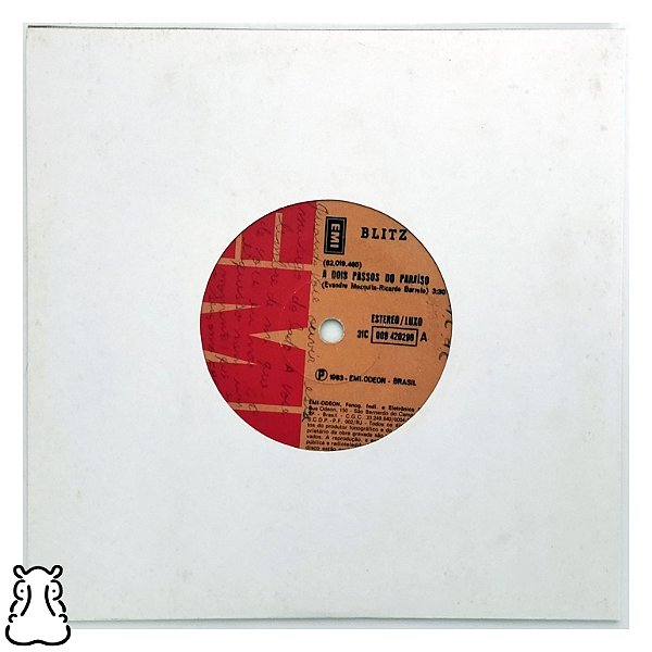 EP Compacto Blitz A Dois Passos do Paraíso Vinil Leia - Hm