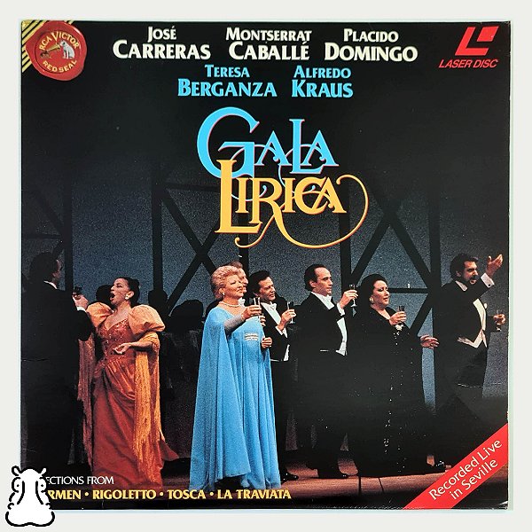 Laserdisc LD Gala Lírica - 1991 - Importado - Leia - Hm