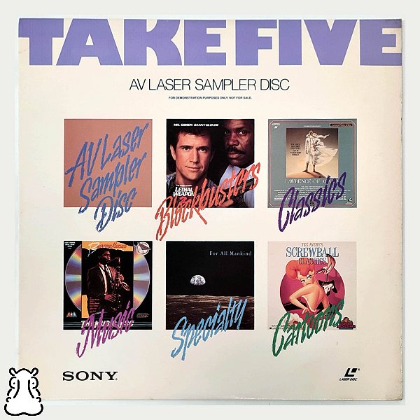 Laserdisc LD Take Five AV Laser Sampler Disc Importado - Hm