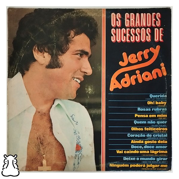 LP Os Grandes Sucessos de Jerry Adriani Vinil 1977 Leia- Hm