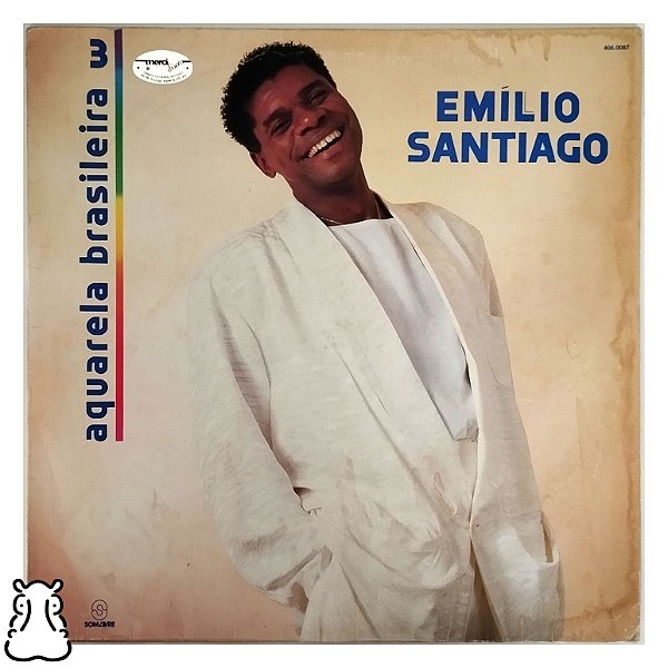 LP Emílio Santiago Aquarela Brasileira 3 Vinil 1990 Leia- Hm