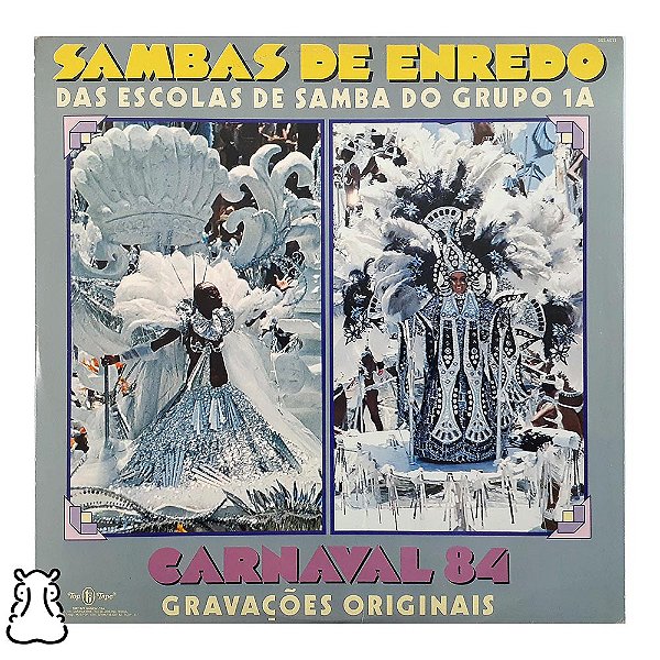 LP Sambas de Enredo Carnaval 1984 - Grupo 1A RJ - Vinil - Hm