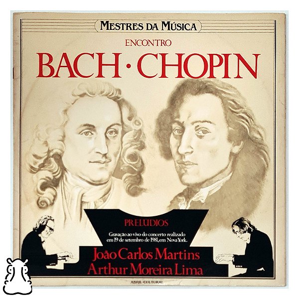 LP Bach - Chopin - Mestres da Música Vinil Duplo 1982 - Hm