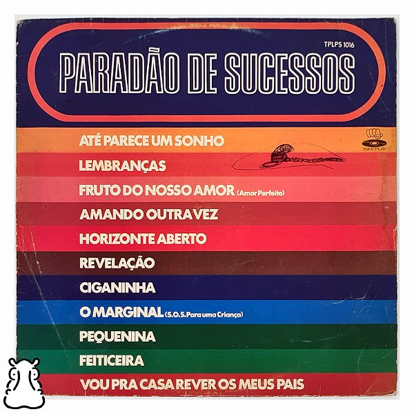 LP Paradão De Sucessos - Disco de Vinil 1979 - Hm