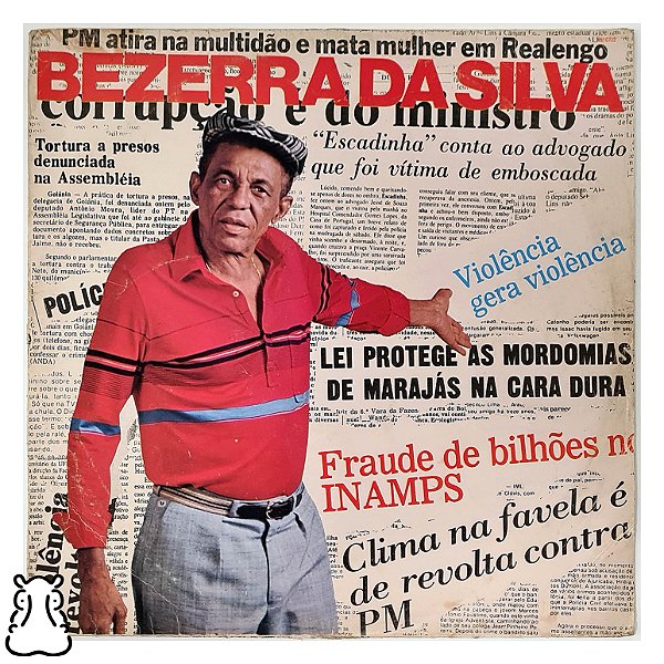 LP Bezerra da Silva Violência Gera Violência Vinil 1988 - Hm