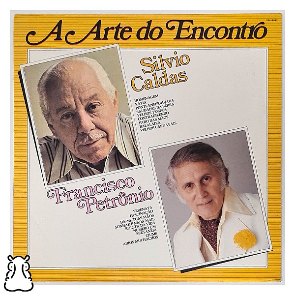 LP Silvio Caldas Francisco Petrônio Arte Encontro Vinil - Hm