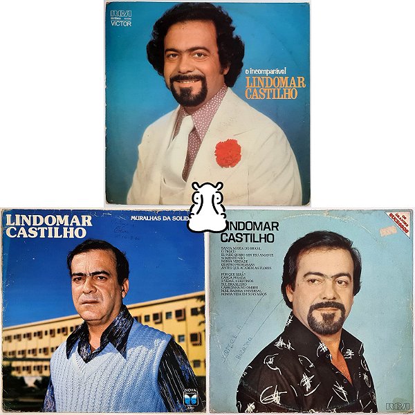 3 LPs Lindomar Castilho - Disco de Vinil - Hm