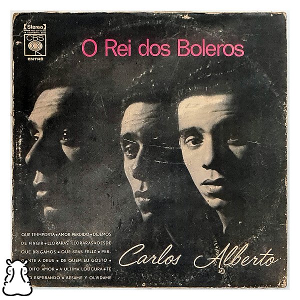 LP Carlos Alberto - O Rei Dos Boleros Disco Vinil 1972 - Hm