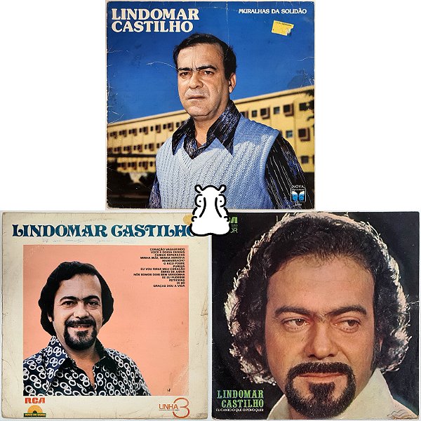 3 LPs Lindomar Castilho - Disco de Vinil - Hm