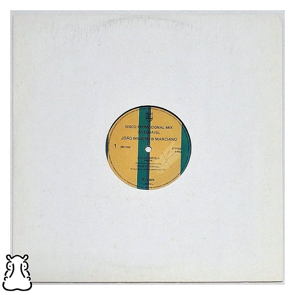 LP João Mineiro e Marciano Chá de Hortelã Vinil Single - Hm