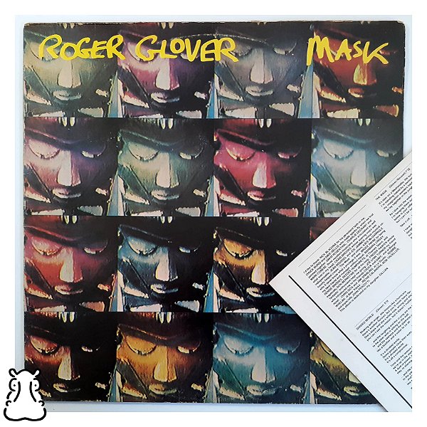 LP Roger Glover - Mask - Disco de Vinil 1984 Encarte - Hm
