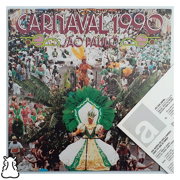 LP Sambas de Enredo - Carnaval 1990 SP - Vinil Encarte - Hm