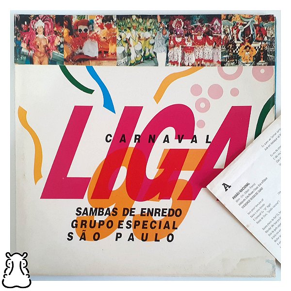 LP Sambas de Enredo - Carnaval 1995 SP - Vinil Encarte - Hm