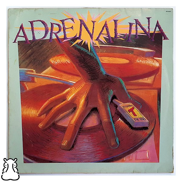 LP Adrenalina - Transamérica Disco Vinil 1990 Coletânea - Hm
